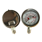2 Inch 1.5 Inch Liquid Filled Fuel Pressure Gauge 0-100 Psi 1/8&quot; Npt Adjustable Memory Pointer