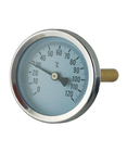 3.15&quot; 80mm Hot Water Temperature Thermometer Gauge With Brass Thermo Well