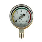 SS304 316ss Brass Stainless Steel Pressure Gauge 2.5&quot; 63.5mm 0 To 100 Kpa