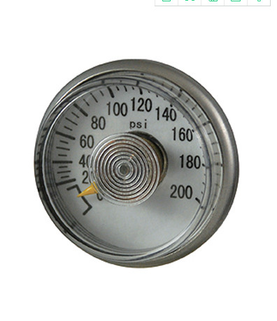 Class2.5 Co2 Fire Extinguisher Pressure Gauge In Green Red Manometer 0-3000psi