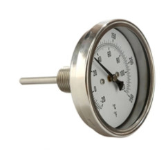 5&quot; 125mm 6&quot; 150mm Bimetallic Dial Thermometer Oven-Safe Axial Type
