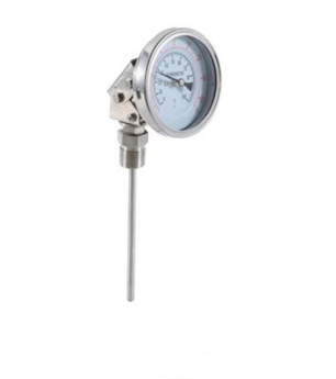 Adjustable Angle Bimetal Thermometer 6&quot; 152.4MM With Thread