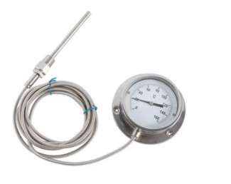 Capillary Spiral Bimetallic Thermometer Gauge Boiler Tube Industrial Bimetal