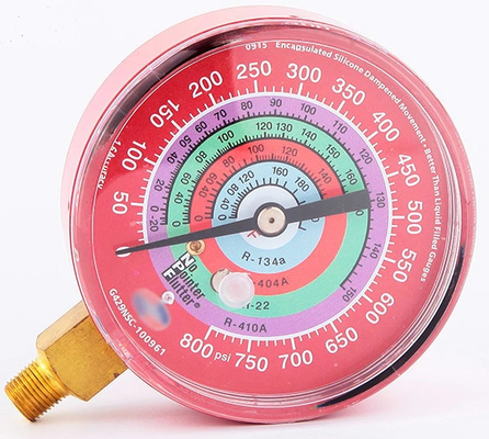 3.15" 80mm Inline Natural Gas Pressure Gauge Tester Manometer Instrument